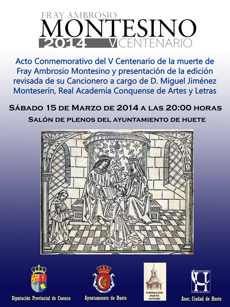 Mesa de la presentación de los actos del V Centenario de Fray Ambrosio Montesino